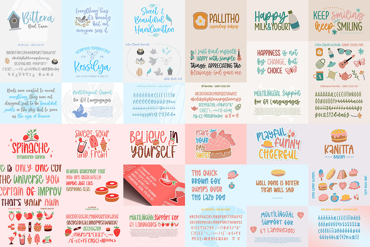 Adorable Font Bundle Vol 3, a Script Font by yumnatype (Photo 10 of 12)