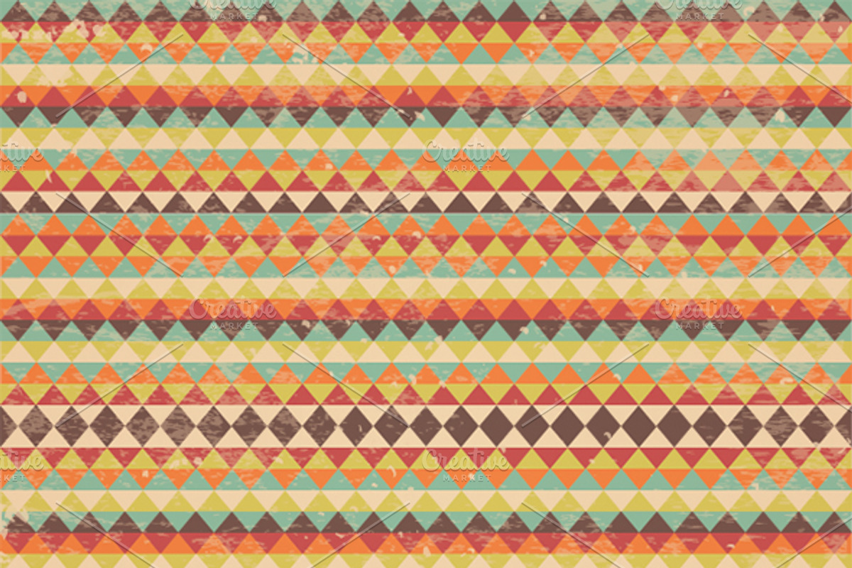 Retro Geometric Seamless Backgrounds preview 2
