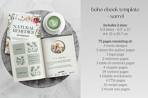 Boho EBook Template For Herbalists