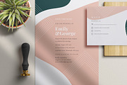 Modern Abstract Wedding Suite, an Invitation Template by Azka Creative (Thumbnail 2 of 5)