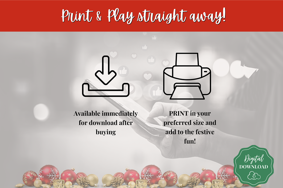 Printable Christmas Games BUNDLE, a Templates & Theme by Templatables (Photo 8 of 9)