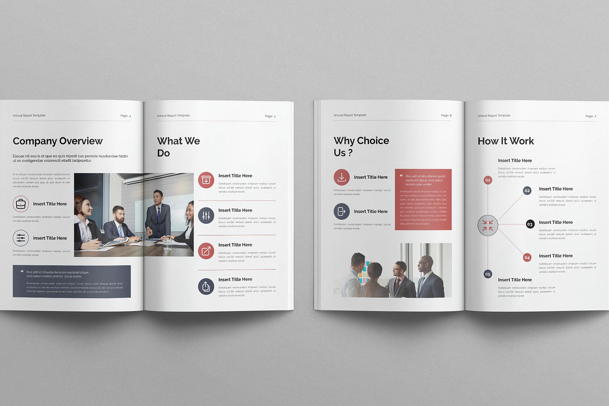 Annual Report Template – 20 Pages, a Brochure Template by E-Type (Photo 3 of 8)