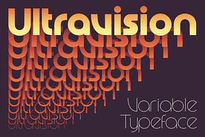 Ultravision Geometric Retro Sans, a Sans Serif Font by Great Scott!