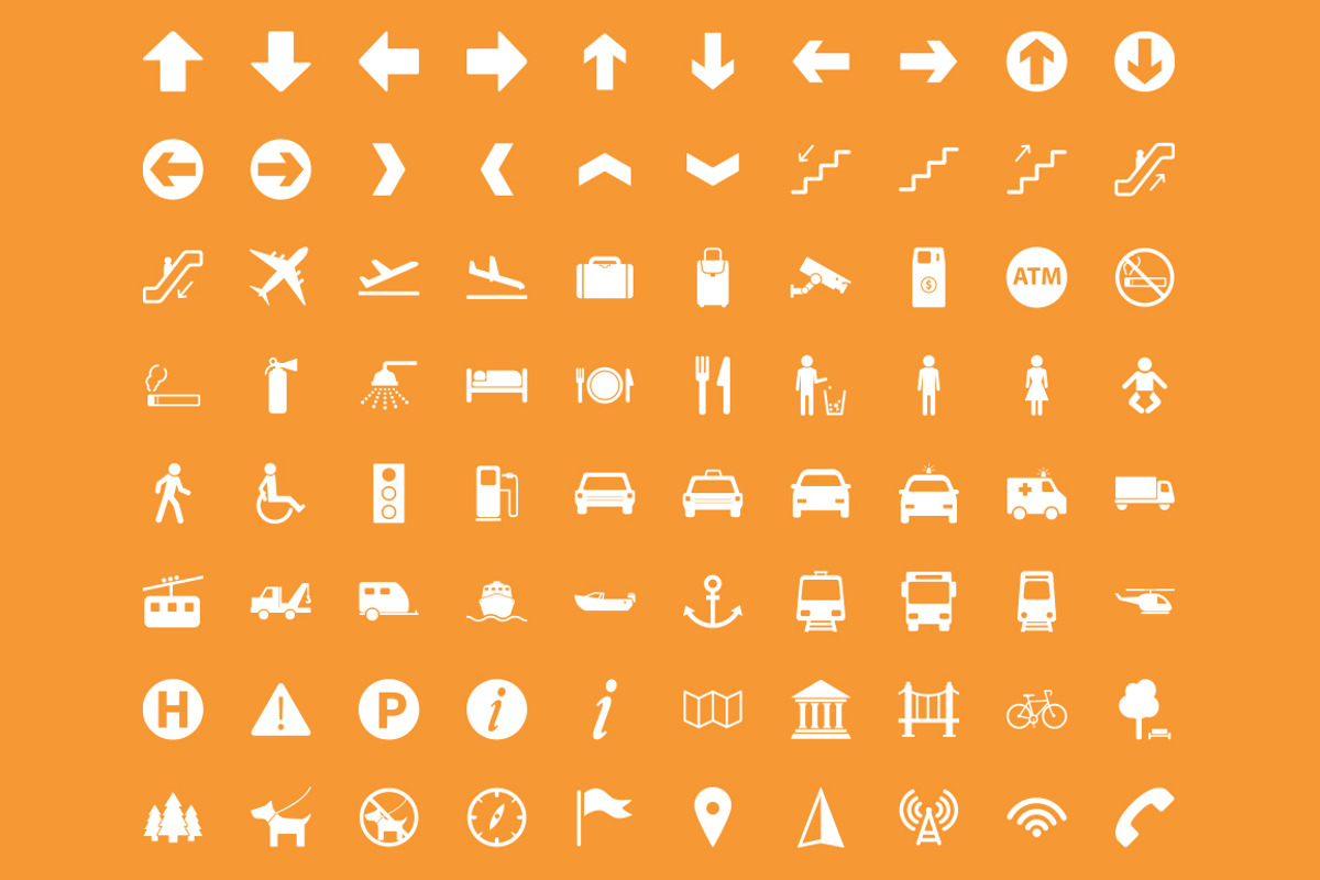 Transit - 80 Wayfinding Icons, an Icon by The Warehouse (Photo 1 of 2)