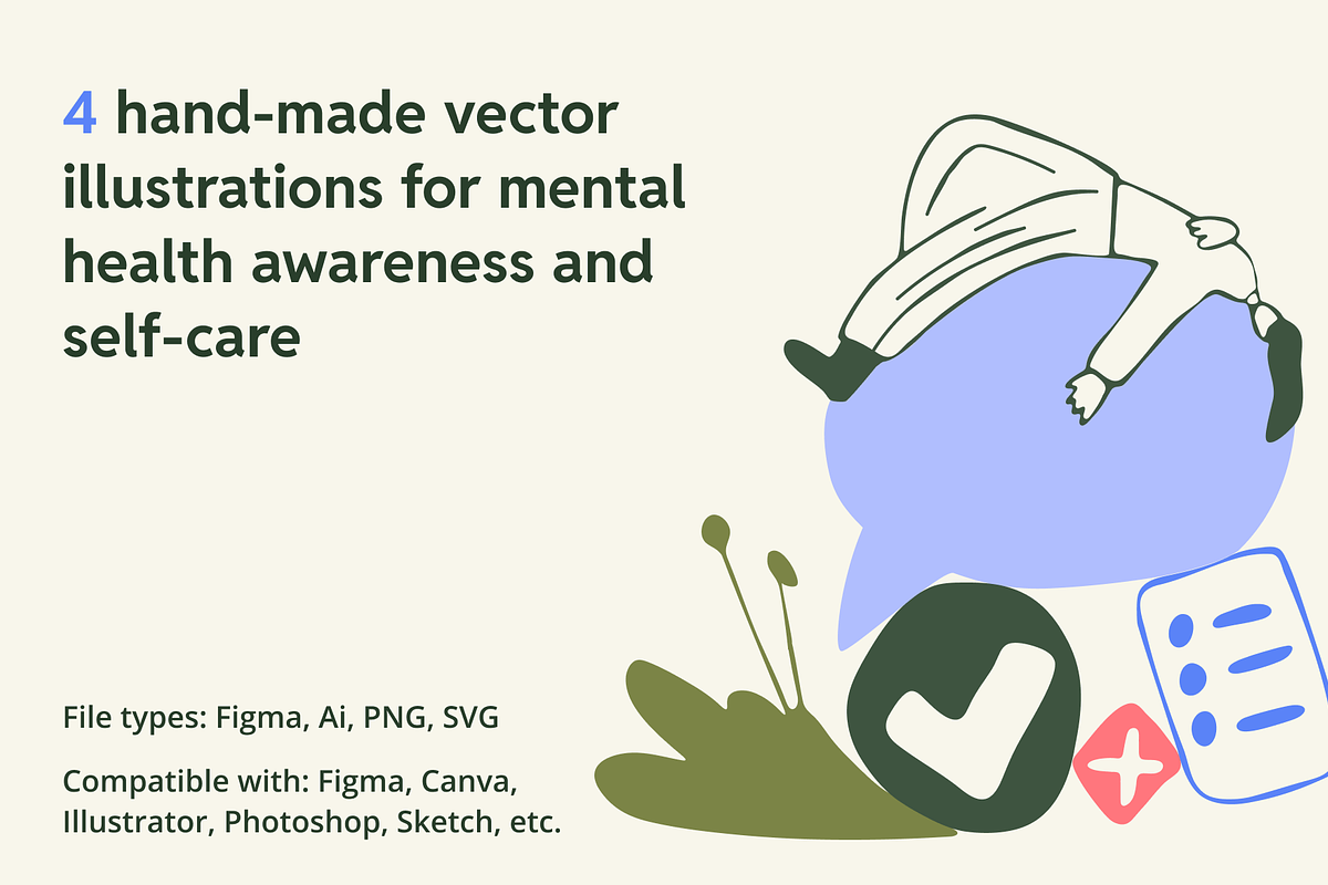 Self-care Website Illustrations, a Healthcare Illustration by Somewhat Brilliant (Photo 2 of 4)