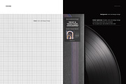 Black Vinyl Record Cover Mockup, a Merchandise Mockup by creatsy5 (Thumbnail 2 of 5)