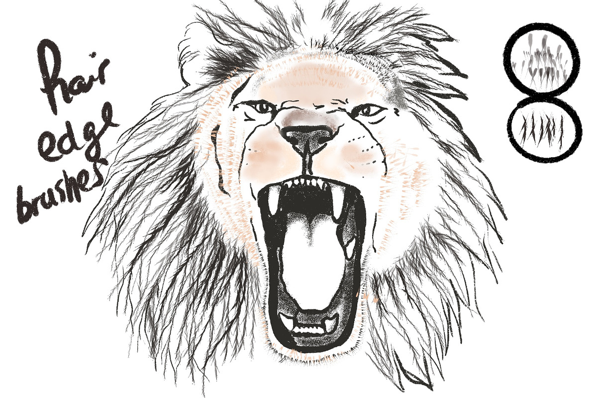 Procreate Fur 45 Brush Pack preview 5