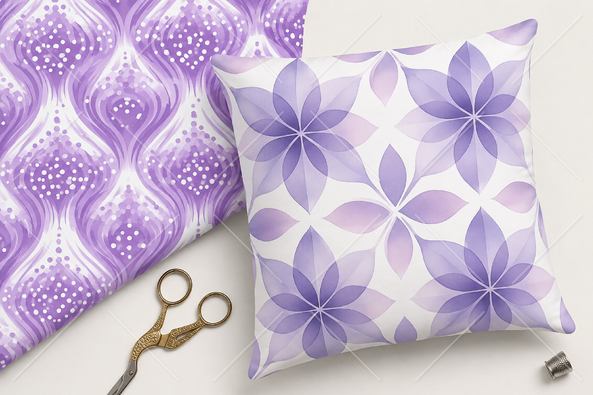 Blue Gradient Seamless Patterns, a Pattern Graphic by Canvas Craft (Photo 7 of 9)