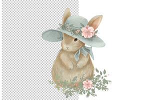 Vintage Spring Bunny