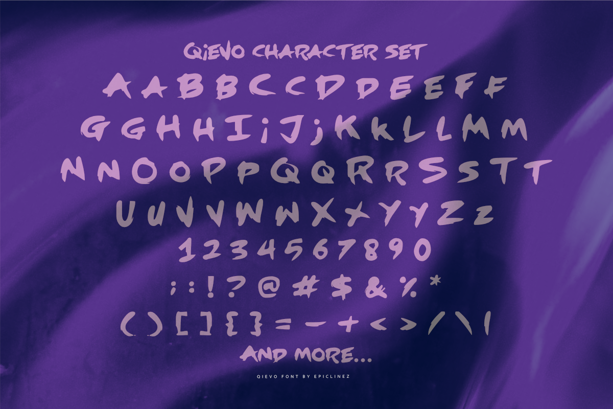 Qievo | Expressive Bold Brush Font, a Handwritten Font by Epiclinez (Photo 5 of 5)