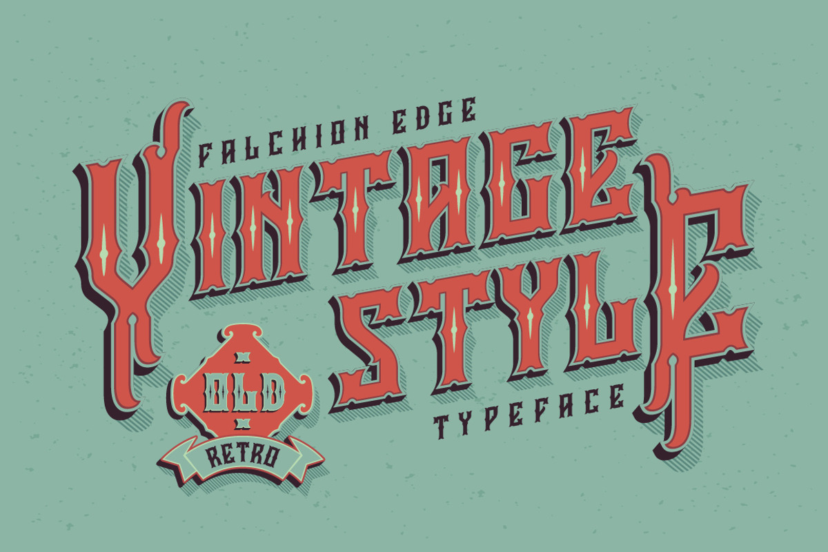 Falchion Edge font preview 4