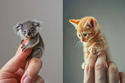 Miniature animals - 87 images, an Animal Photo by Handmadefont (Thumbnail 8 of 10)