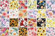 Spring Flowers Seamless Pattern, a Pattern Graphic by Forhadx5 (Thumbnail 6 of 20)