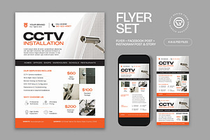 CCTV Installation Flyer, a Flyer Template by graphicook