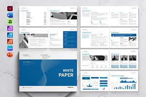 Business White Paper Landscape, a Brochure Template by DesignCrest
