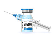 Covid-19 Vaccine and Syringe, a Healthcare Illustration by TAlex (Thumbnail 2 of 7)