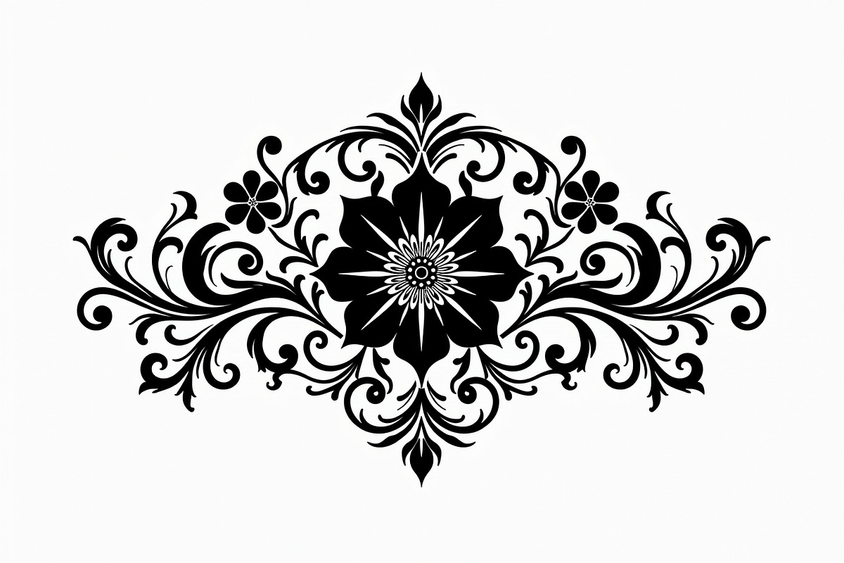 Ornamental Flower Designs, an Illustration by yasushie (Photo 8 of 20)