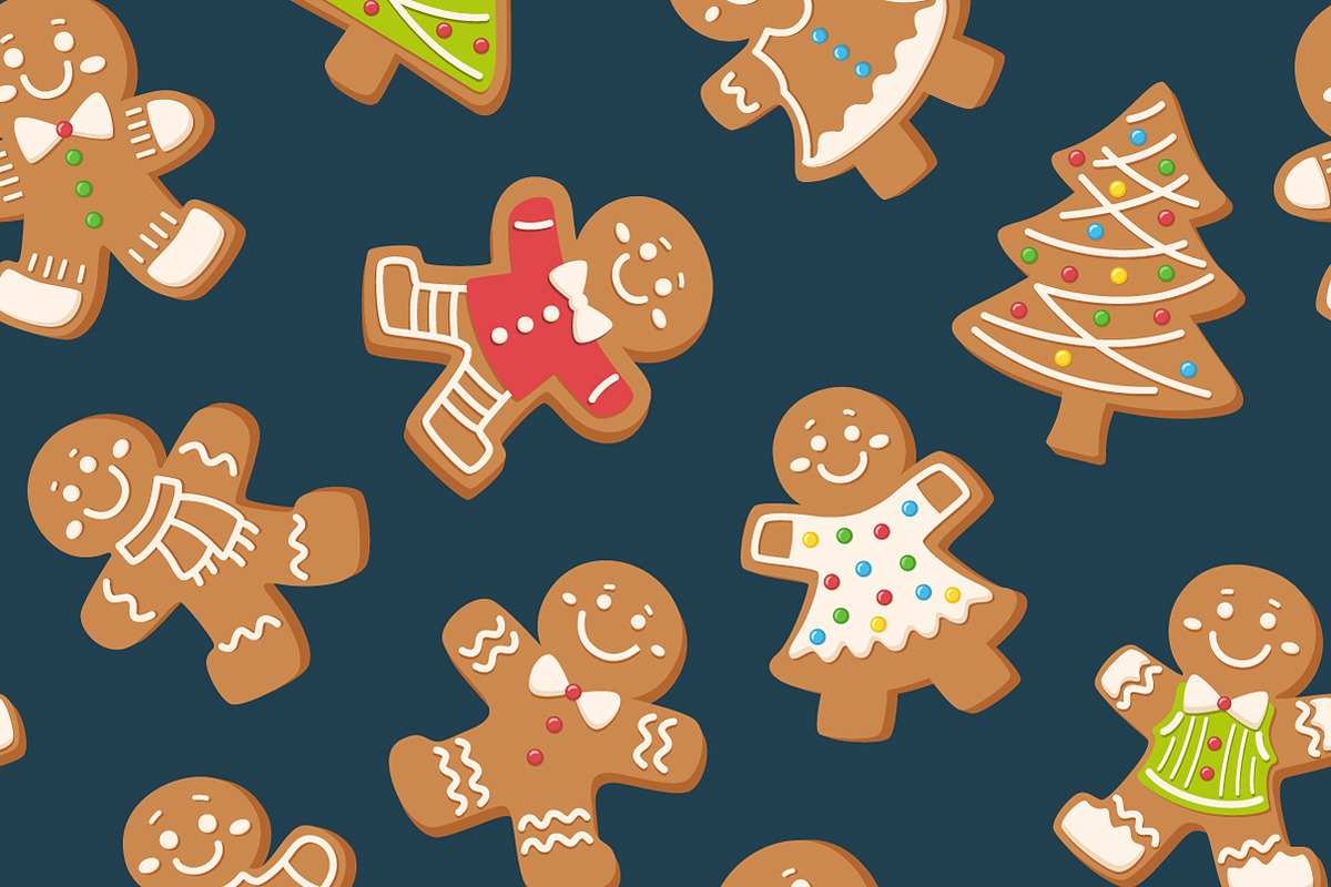 Christmas Gingerbread Pattern Set, a Pattern Graphic by Barsuk's Shop (Photo 4 of 10)