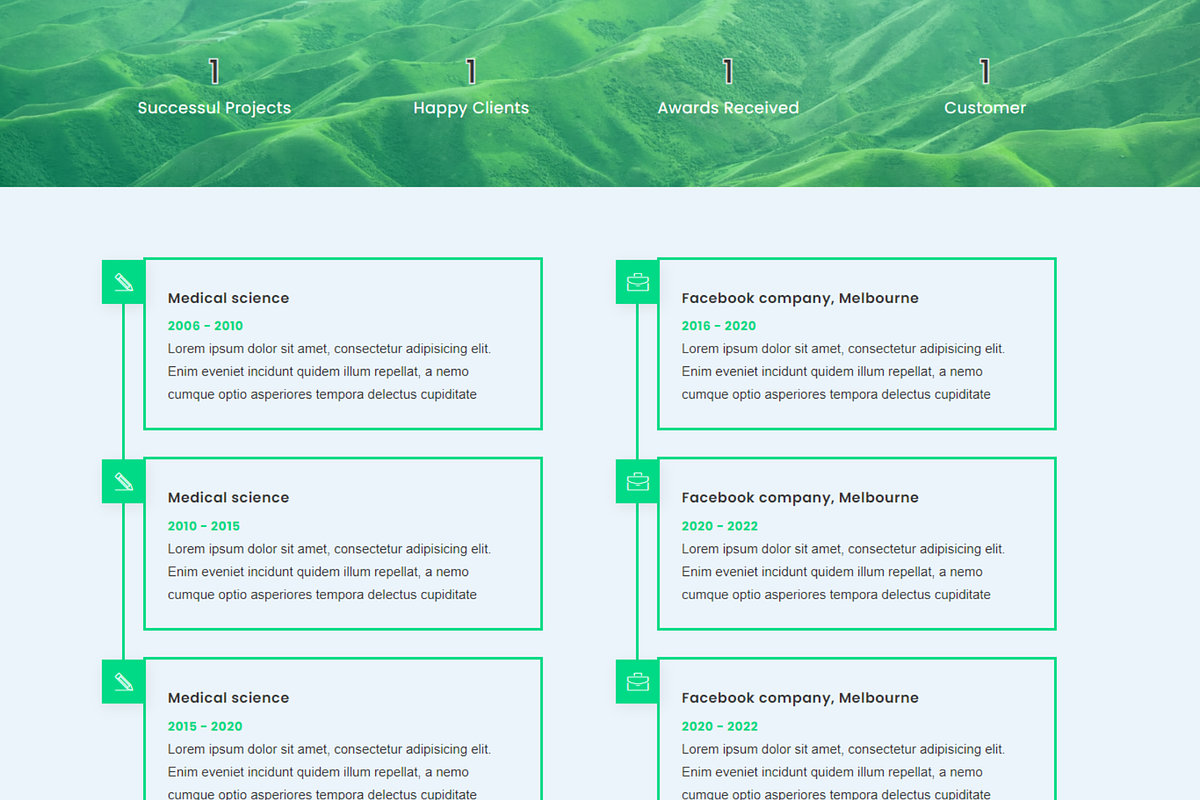 Rahim - Personal Portfolio HTML, a Bootstrap Template by Themeplaza (Photo 5 of 7)