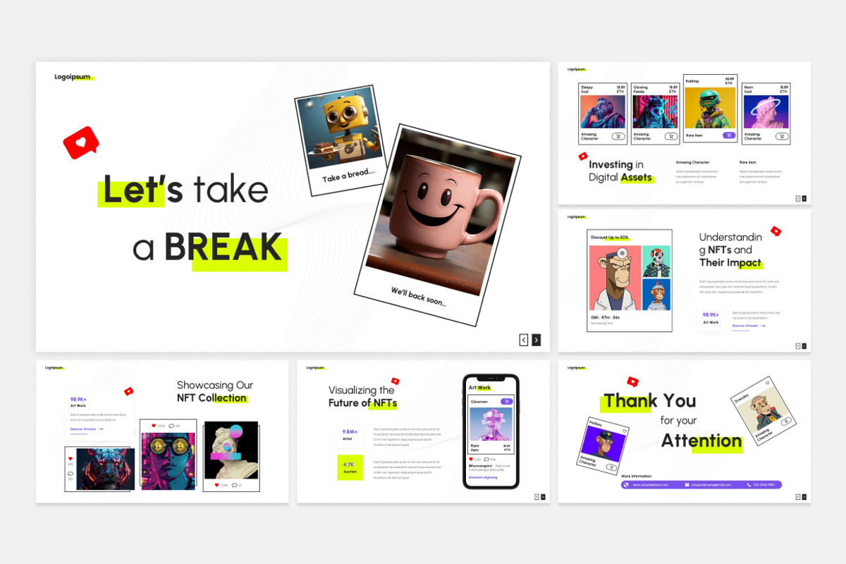 Clean NFT Presentation Keynote, a Presentation Template by Antstheme (Photo 2 of 2)