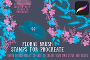 Floral Brush stamps for Procreate, a Brush Add-On by Graphics Resources (Thumbnail 3 of 15)