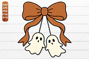 Halloween Ghost Bow Laser Cut SVG, an Object Graphic by Canvas Craft (Thumbnail 1 of 3)