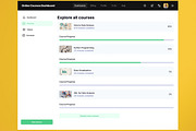 Online Courses Dashboard Web App, an UI Kit Template by nagaredesignstudio (Thumbnail 3 of 5)