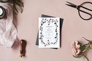 Vintage Botanical Wedding Invitation, an Invitation Template by ForeverPrint (Thumbnail 2 of 6)