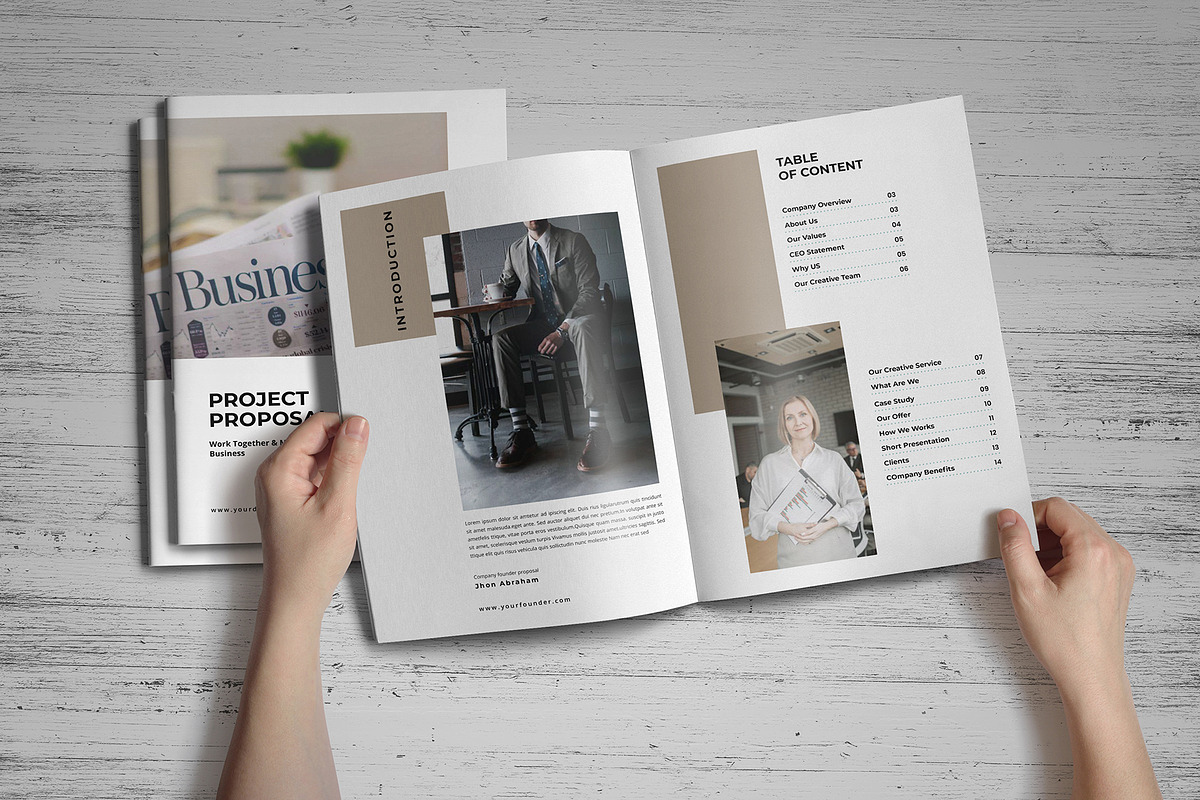 Project Proposal Brochure, a Brochure Template by SamiSimply7 (Photo 2 of 9)
