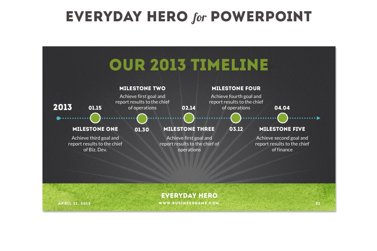 Everyday Hero Powerpoint HD Template, a Presentation Template by Blixa 6 Studios (Photo 8 of 10)
