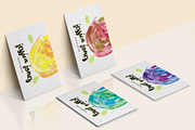 Watercolor Creative Business Card, a Business Card Template by land art (Thumbnail 1 of 10)