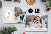 Dog Holiday Christmas Card Template, a Card Template by Ashley Alexandra Design (Thumbnail 1 of 5)