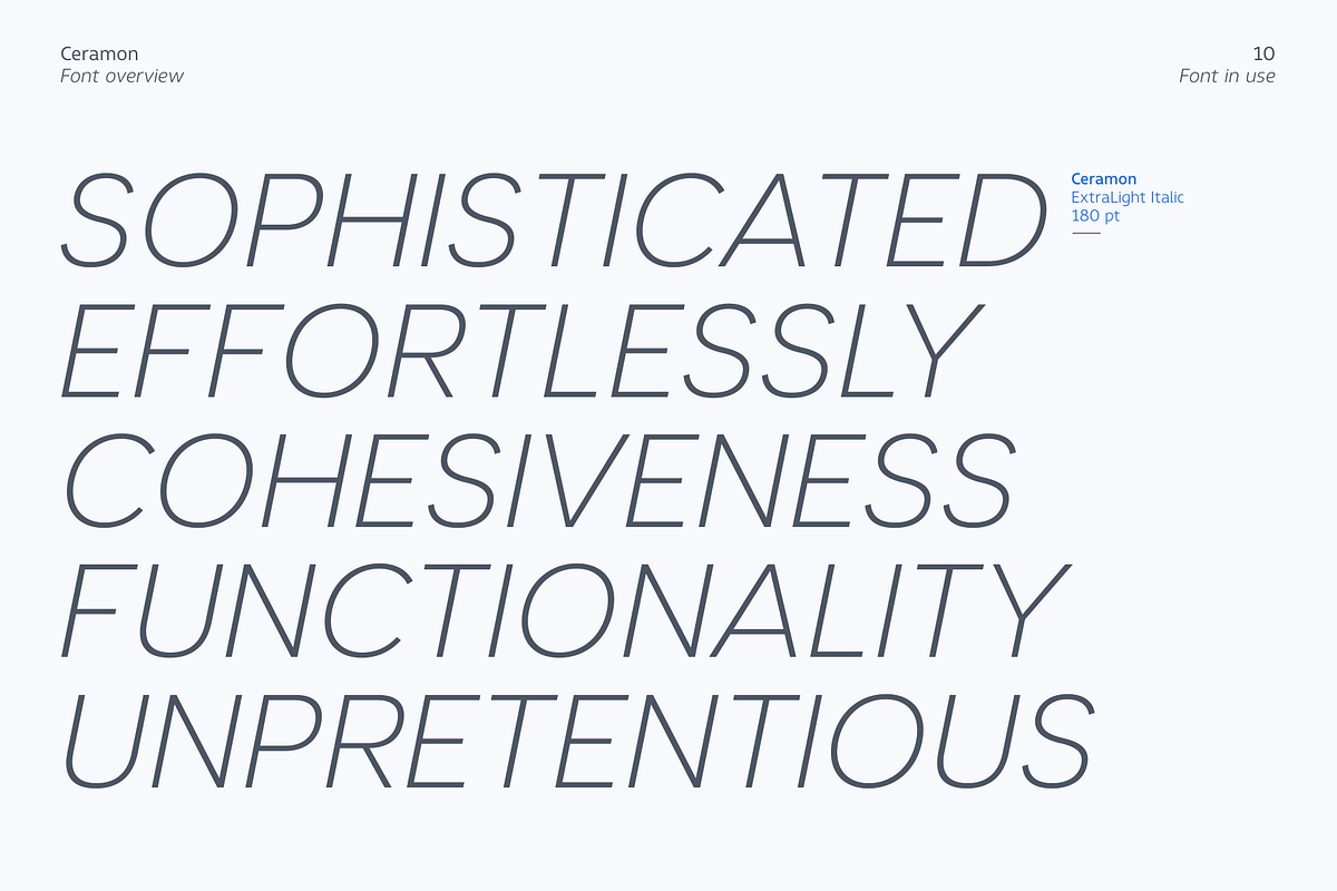 Ceramon, a Sans Serif Font by Zafara Studios (Photo 10 of 10)