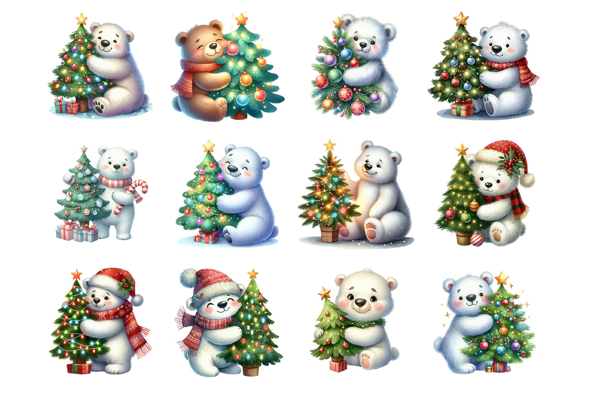 Snow Polar Bear Winter Animals, an Illustration by Design Market (Photo 3 of 3)