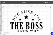 Because I'm the Boss SVG Design, an Object Graphic by BeeCraftR (Thumbnail 4 of 6)