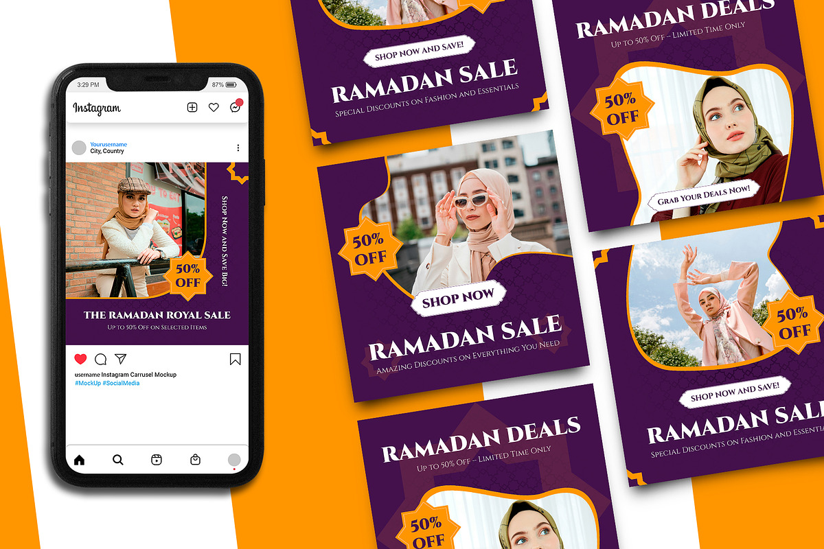 Ramadan Sale Instagram Post Template, a Social Media Template by Artnivora.Std