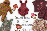 Organic Floral Patterns Collection, a Pattern Graphic by Nora Gad (Thumbnail 2 of 18)