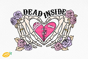 Skeleton Valentine Sublimation, a Seasonal Illustration by LemonDesign (Thumbnail 7 of 13)