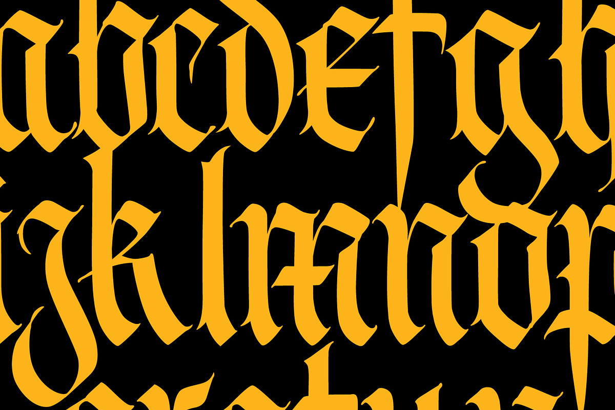 Gothic font 04, a Blackletter Font by GeekClick (Photo 8 of 9)