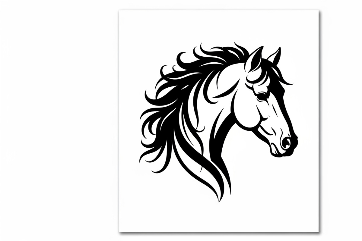 Elegant horse head wall decor design, an Illustration by Amazin_art (Photo 20 of 25)
