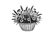 50 Woven Basket Vector Bundle, an Illustration by Designs_River (Thumbnail 30 of 51)