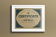 Green Vintage Design Certificate, a Print Template by graphicook (Thumbnail 1 of 3)