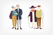 Senior couples in love set, a Person Illustration by Good Studio (Thumbnail 2 of 7)