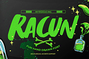 RACUN - Fun Hand Drawn Font, a Font by Gassstype