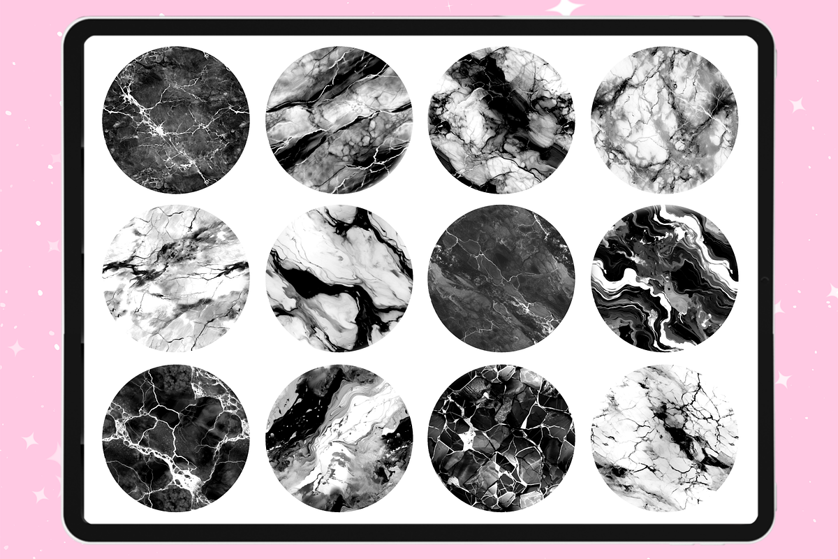 Marble Texture procreate brushes, a Brush Add-On by Revabrush (Photo 8 of 9)