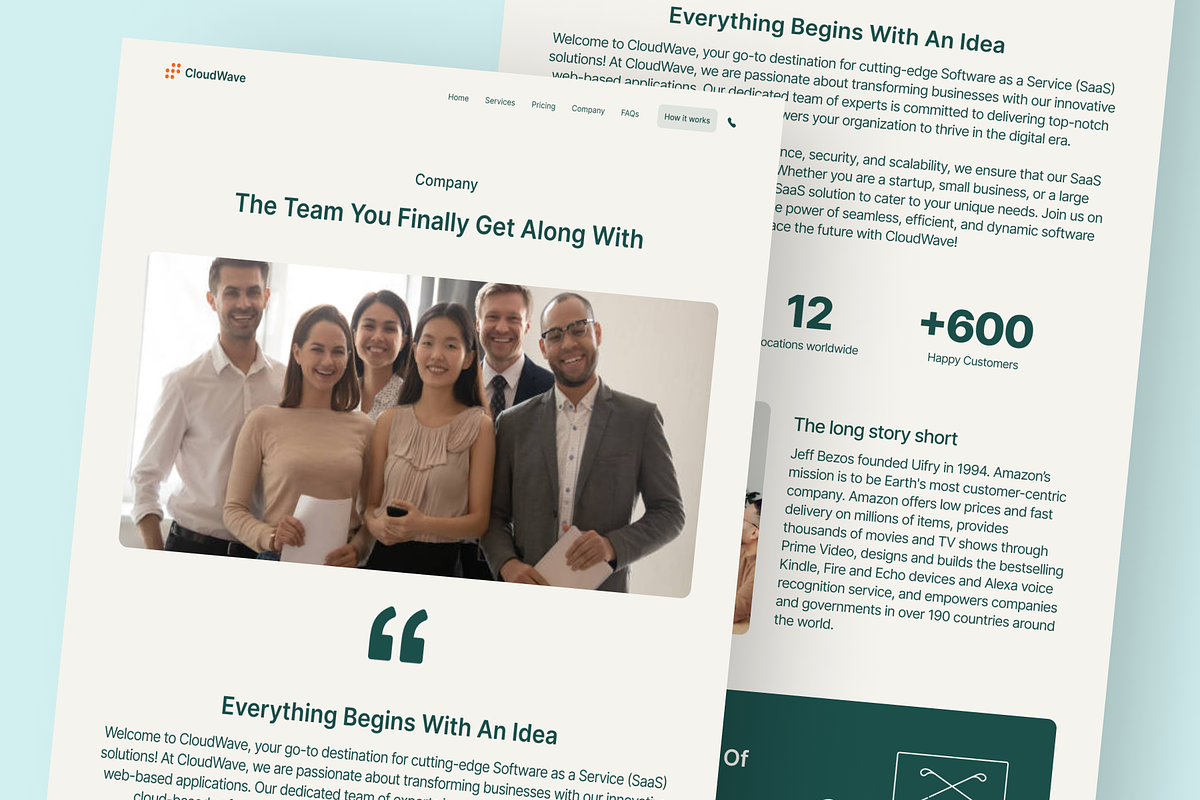 CloudWave - Business Web Responsive, an UI Kit Template by Digibulbo (Photo 6 of 6)