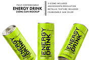 Energy Drink Mockup, a Packaging Mockup by HexenDesigns (Thumbnail 3 of 11)