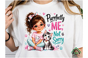 Cute Girls Purrfectly Me, Not Sorry, a Seasonal Illustration by Craft Nest (Thumbnail 4 of 5)