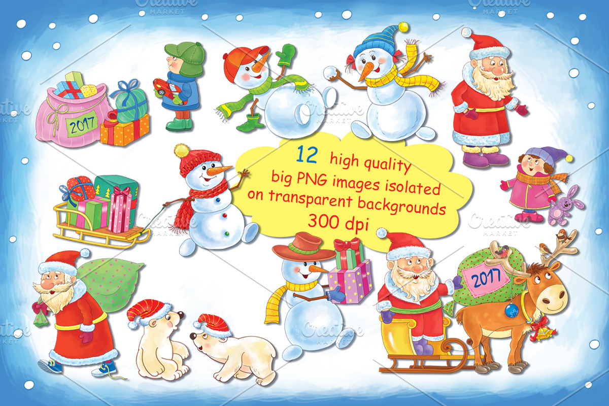 Christmas and New Year collection, a Decorative Illustration by Haso (Photo 6 of 6)