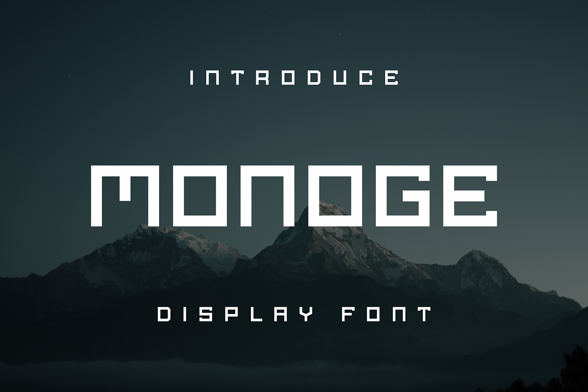 Monage Modern Font, a Slab Serif Font by lelevien (Photo 1 of 3)